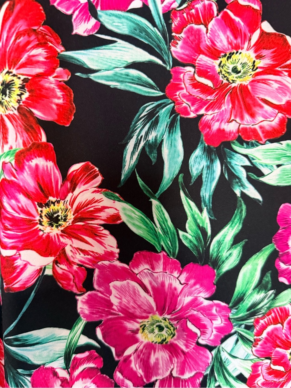 Slinky Brand Pink Floral Maxi Dress on Black - Picture 2 of 6